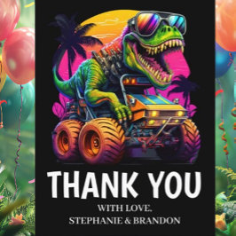 Postal Roaring Gracias por la fiesta de cumpleaños entre