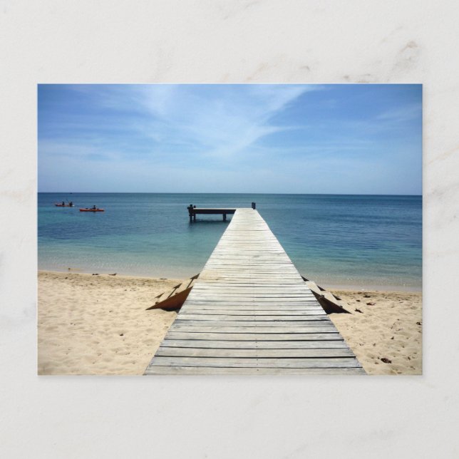 Postal roatán pier (Anverso)