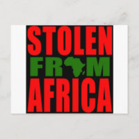 Robados de África - Bandera negra roja y verde