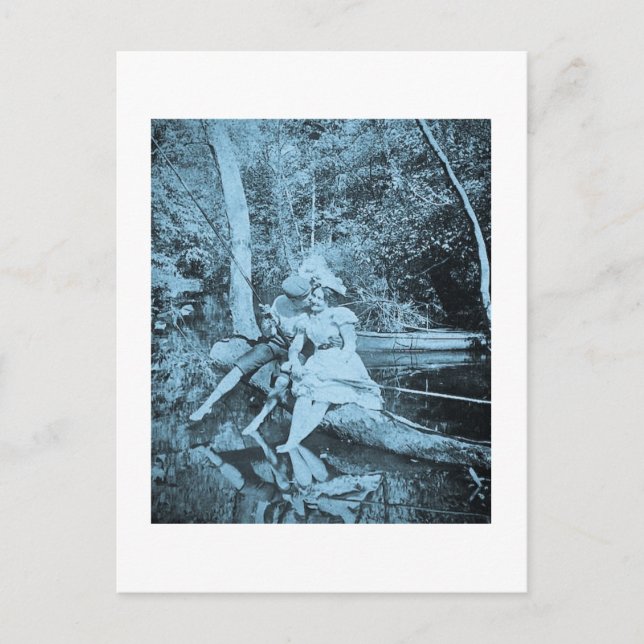 Postal Robar un beso (Cyanotope) (Anverso)