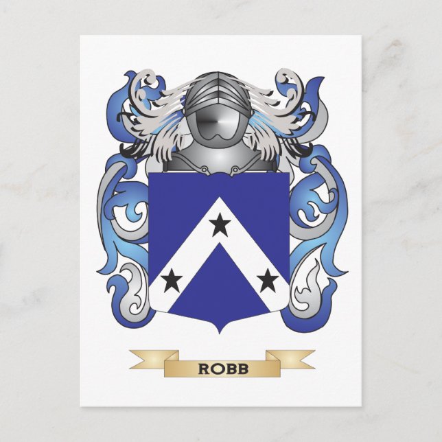 Postal Robb Escudo de armas (escudo familiar) (Anverso)