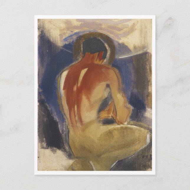 Postal Robber en la Puerta del Paraíso, Helene Schjerfbec (Anverso)
