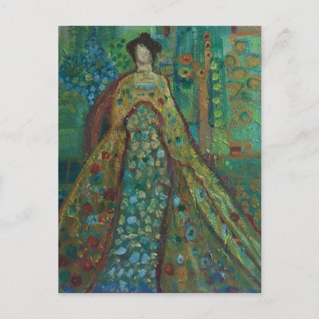 Postal Robed Woman (Anverso)