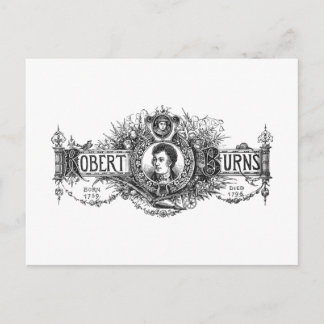 Postal Robert Burns, poeta y letrista escocés, Escocia
