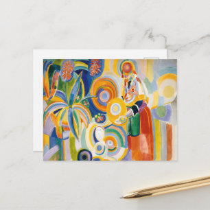 Postal Robert Delaunay - Mujer Portuguesa