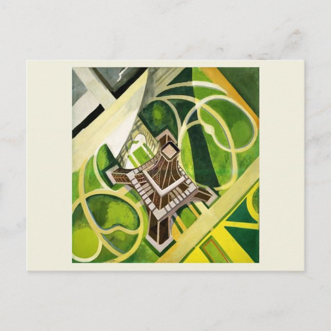 Postal Robert Delaunay - Torre Eiffel 1922 (Anverso)