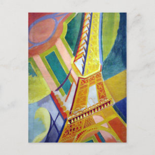 Postal Robert Delaunay Tour Eiffel