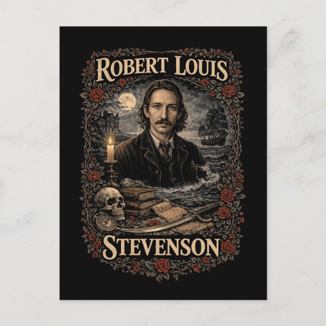 Postal Robert Louis Stevenson (Anverso)