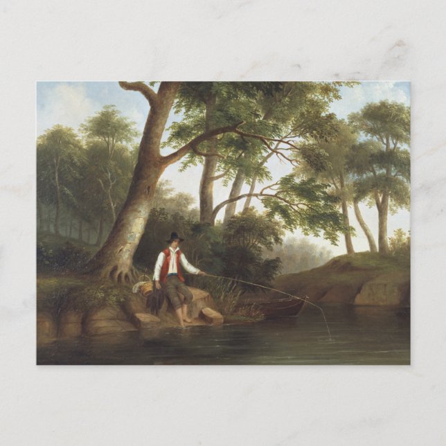 Postal Robert Scott Duncanson - Pesca de hombres (Anverso)
