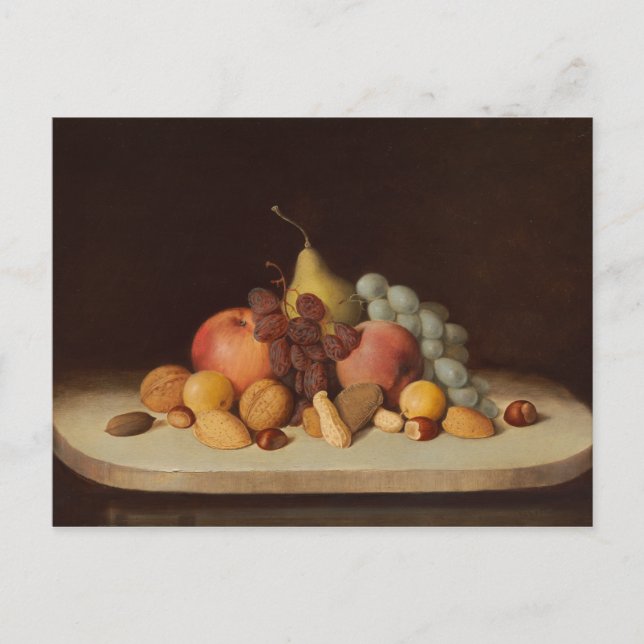 Postal Robert Scott Duncanson - Todavía la vida con la fr (Anverso)