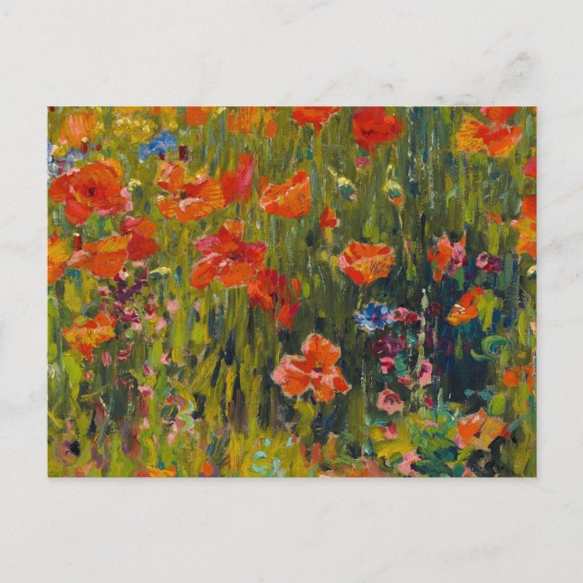 Postal Robert Vonnoh Poppies (Anverso)