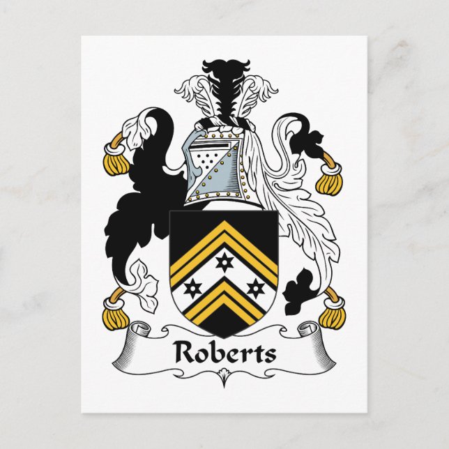 Postal Roberts Family Crest (Anverso)
