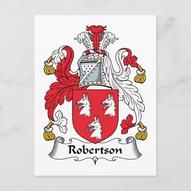 Postal Robertson Family Crest (Anverso)