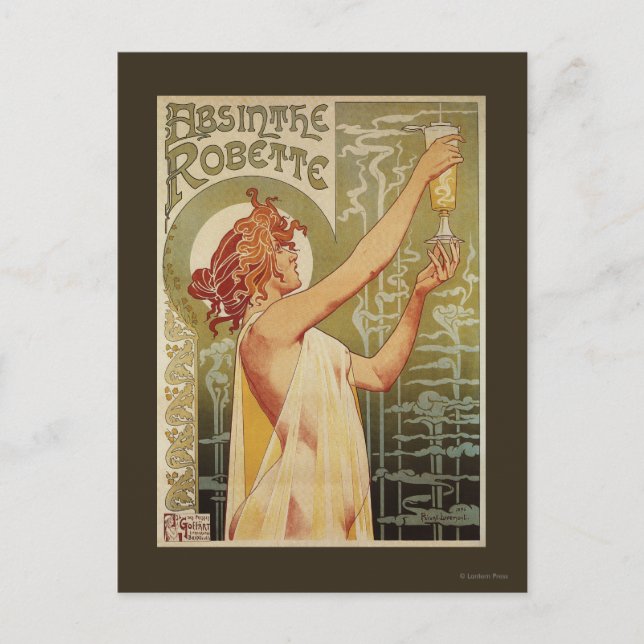 Postal Robette Absinthe Advertisement Poster (Anverso)