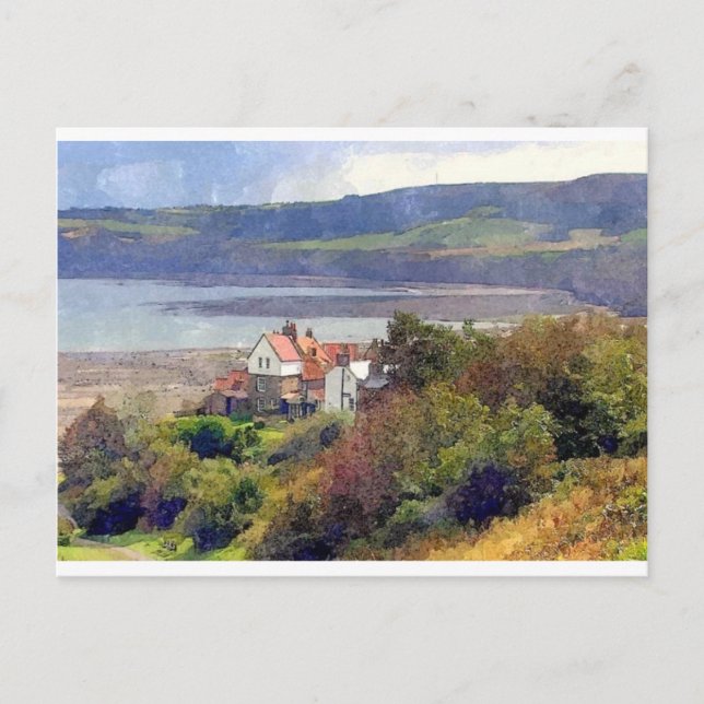 Postal Robin Hood Bay, Yorkshire, Inglaterra (Anverso)