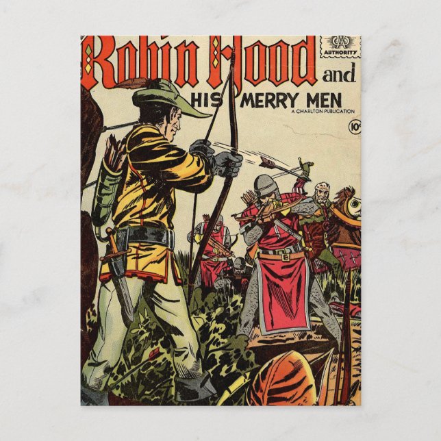 Postal Robin Hood Comic Book (Anverso)