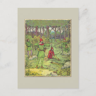 Postal Robin Hood En El Bosque