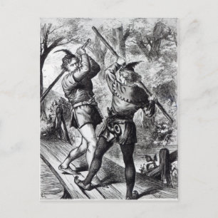 Postal Robin Hood y Little John