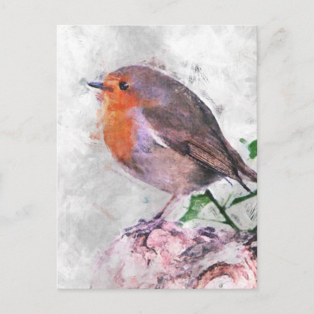 Postal Robin Redmama (Anverso)