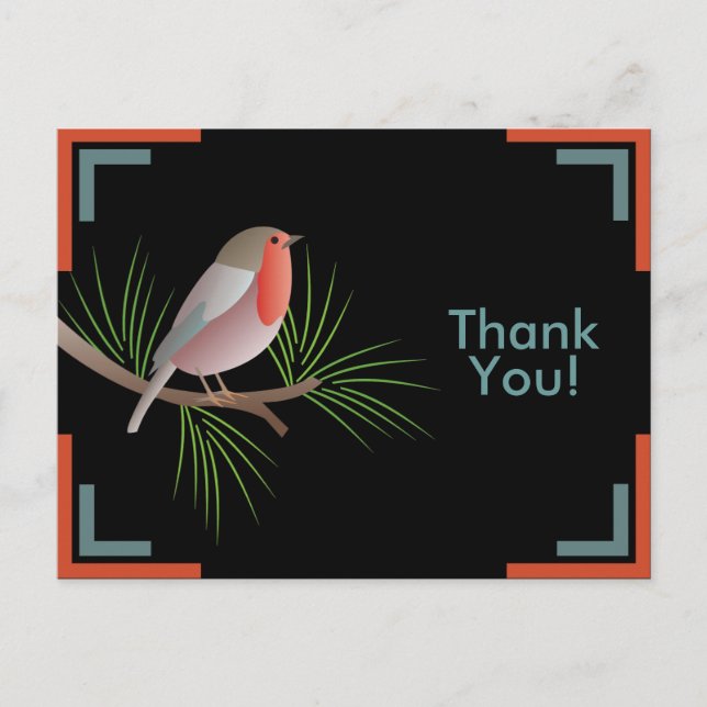 Postal Robin Redmama Gracias Postcard (Anverso)