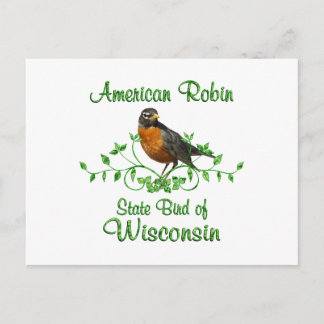 Postal Robin Wisconsin Bird