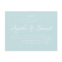 Robins Egg Blue Classic Wedting RSVP