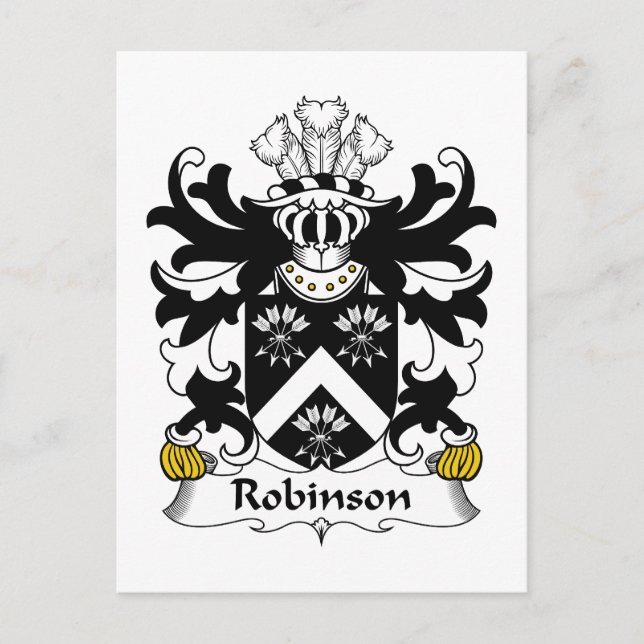 Postal Robinson Family Crest (Anverso)