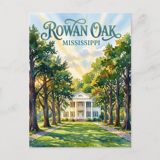 Postal Roble Rowan USA (Anverso)