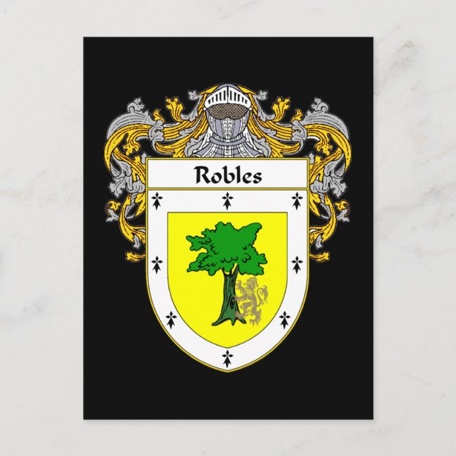 Postal Robles Coat of Arms (Mantled) (Anverso)