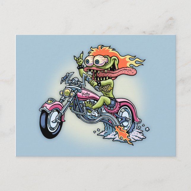 Postal Robles Pinky Paso (Anverso)