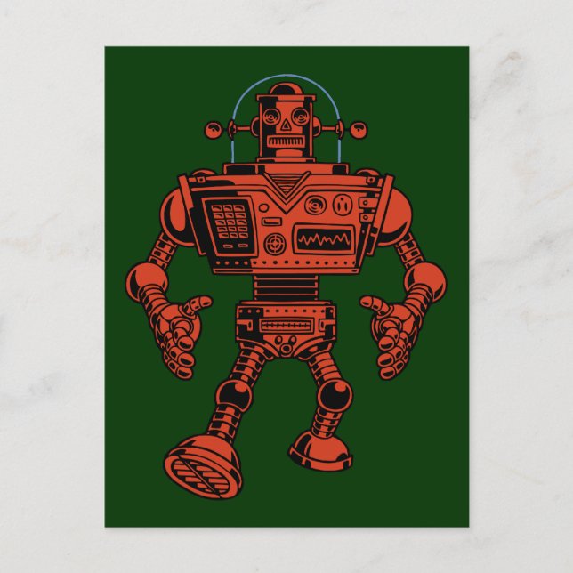 Postal Robot 313 -rojo (Anverso)