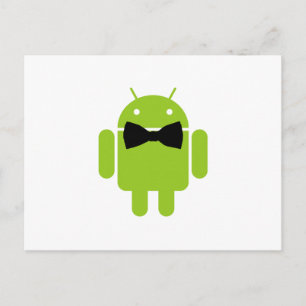 Postal Robot Android Verde Aneumático Formal