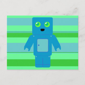 Postal Robot azul