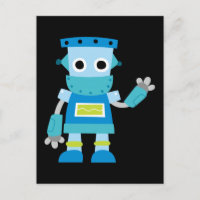 Robot azul para niños coloridos
