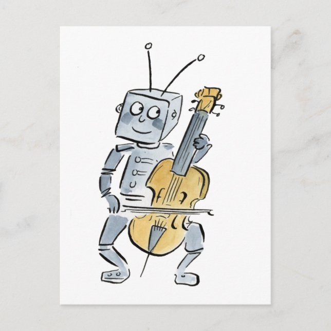 Postal Robot Cello (Anverso)