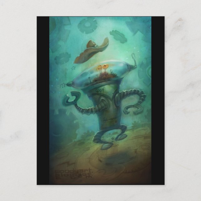 Postal Robot Cowboy (Anverso)