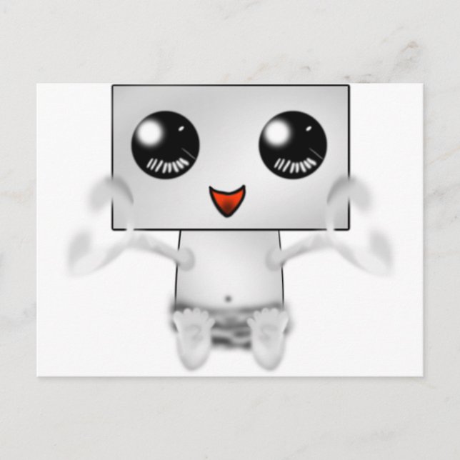 Postal Robot cute (Anverso)