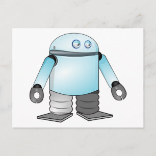 Postal Robot de Dibujos Animados