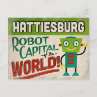 Robot de Hattiesburg Mississippi - Gracioso Vintag
