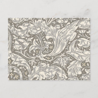 Postal Robot floral botón de William Morris Bachelor