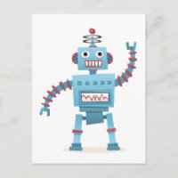 Robot retro lindo personalizado de niños androides