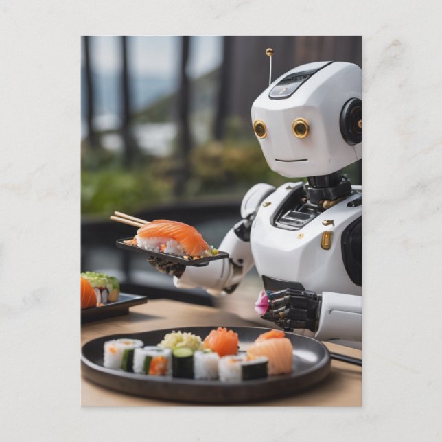 Postal robot sushi (Anverso)