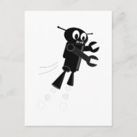 Robot volador negro