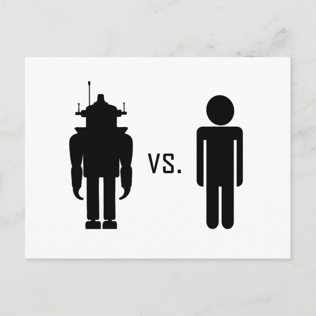 Postal Robot vs. humano (Anverso)