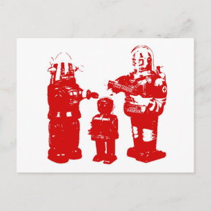 Postal Robots de juguetes retro