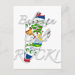 Postal ¡Roca beliceña de los chicas!
