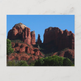 Postal Roca catedral en el Monumento a Sedona Arizona