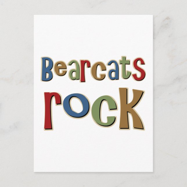 Postal Roca de Bearcats (Anverso)