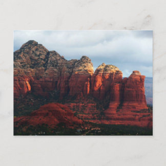 Postal Roca de café nublado en Sedona Arizona