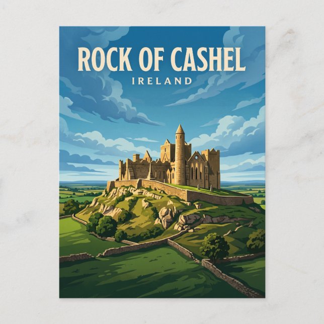 Postal Roca de Cashel Irlanda (Anverso)